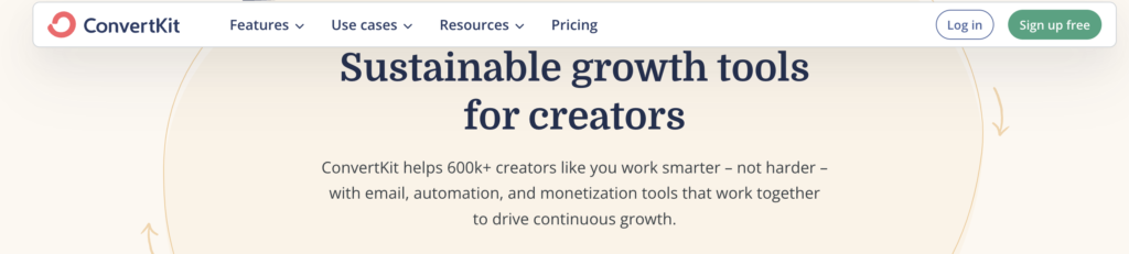 Sendgrid Alternative: convertkit